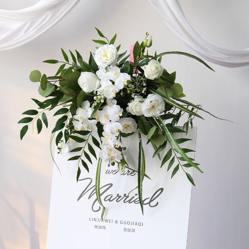 Wedding Signage Flowers