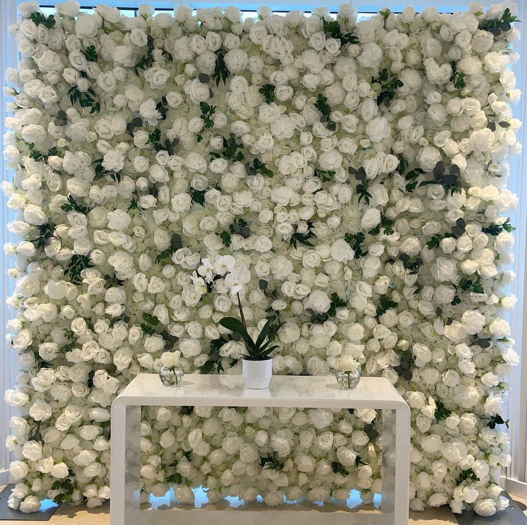 Artificial Flowers Wall