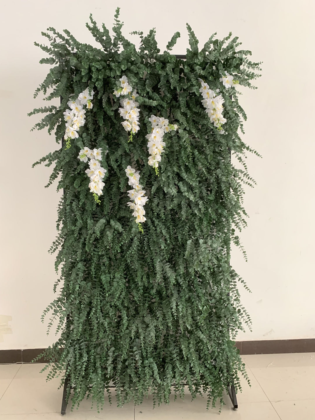 Green Eucalyptus, Artificial Flower Wall, Wedding Party Backdrop