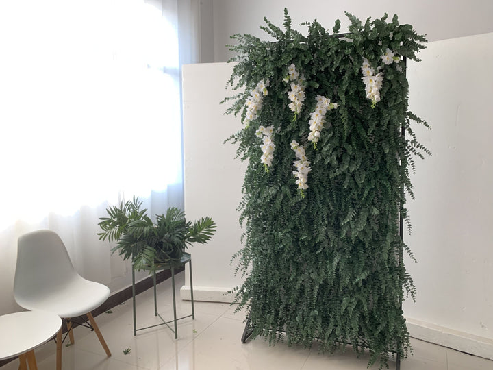 Green Eucalyptus, Artificial Flower Wall, Wedding Party Backdrop