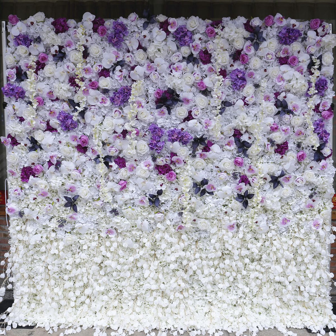 Purple Gradient, Artificial Flower Wall Backdrop