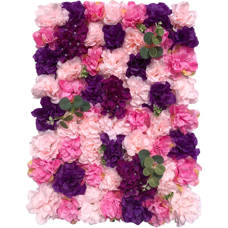 Pink And Purple Eucalyptus Leaves, Artificial Flower Wall Backdrop