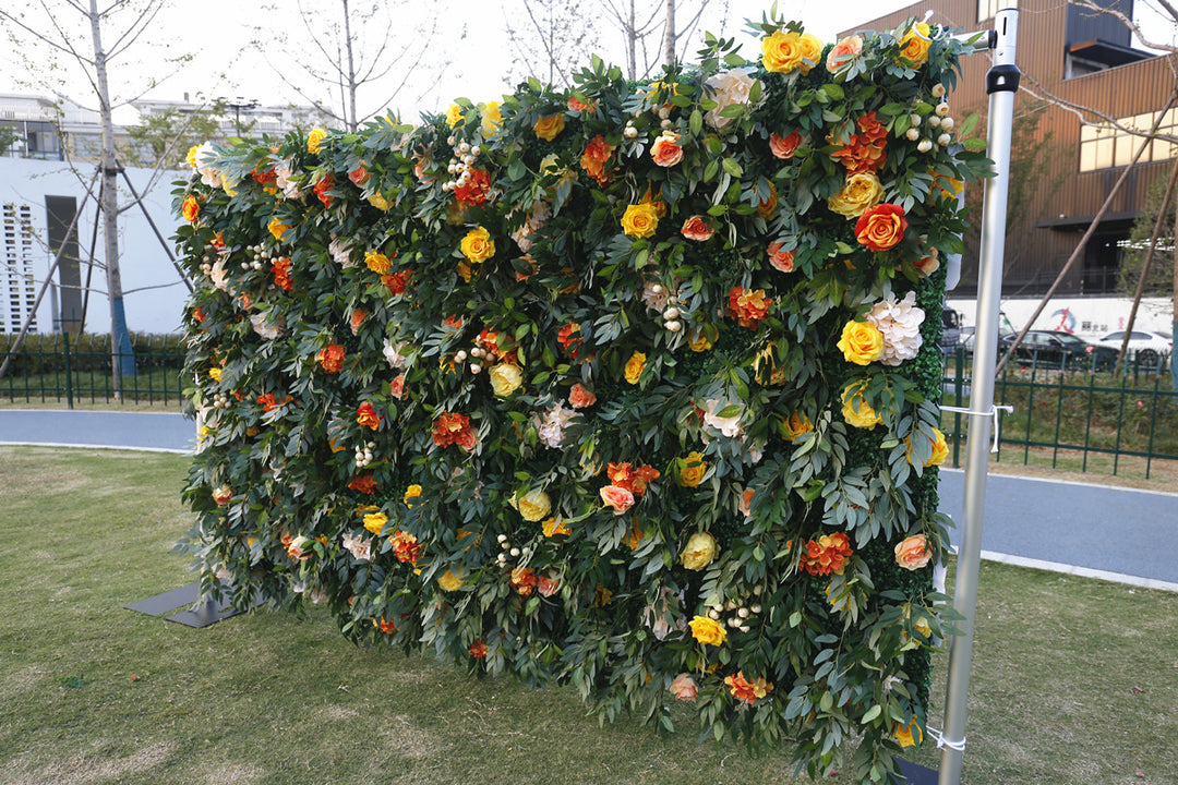 Forest, Artificial Flower Wall Backdrop