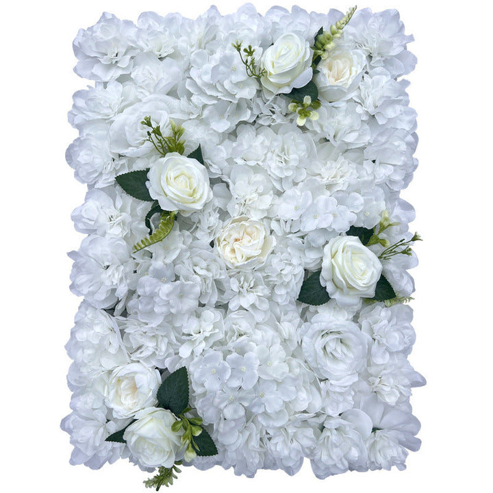 Milky White Peony And Rose, Artificial Flower Wall Backdrop