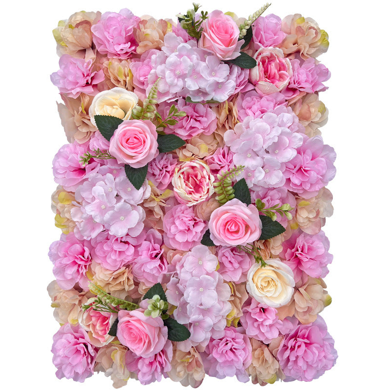 Pink Peony And Rose, Artificial Flower Wall Backdrop