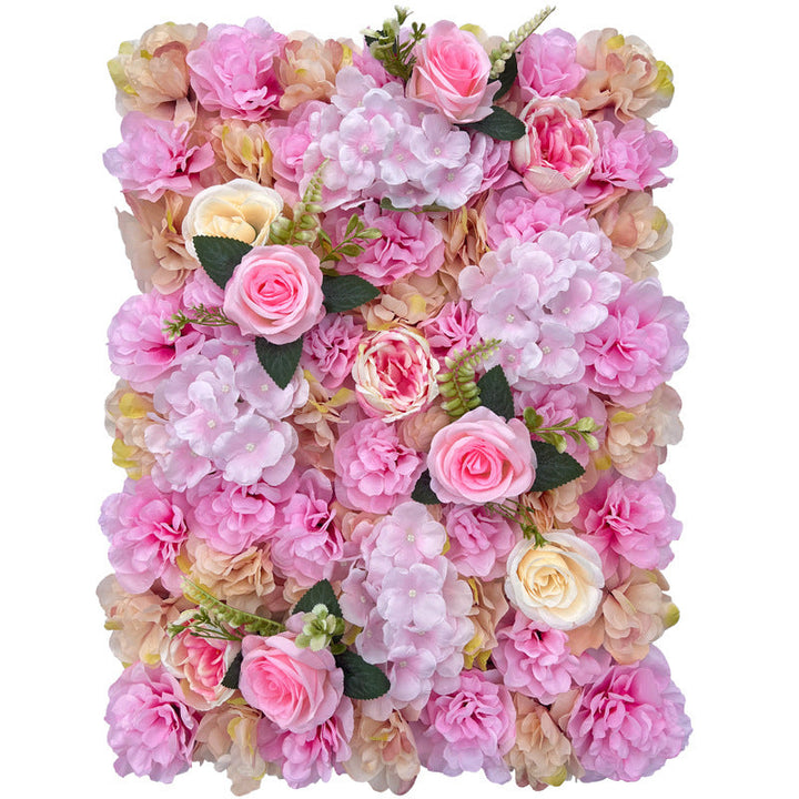 Pink Peony And Rose, Artificial Flower Wall Backdrop