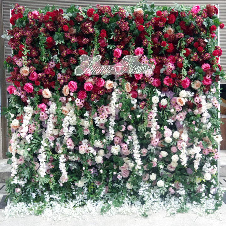 Luxury Roses, Artificial Flower Wall, Wedding Party Backdrop, Wedding Backdrop