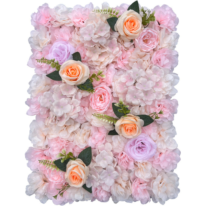 Champagne Blush Pink Peony And Rose, Artificial Flower Wall Backdrop