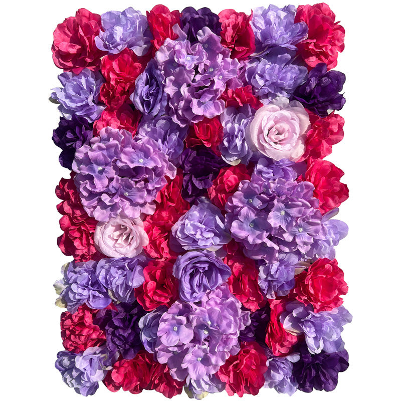 Purple And Red Rose, Artificial Flower Wall Backdrop