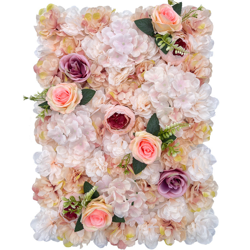 Champagne Peony And Rose, Artificial Flower Wall Backdrop