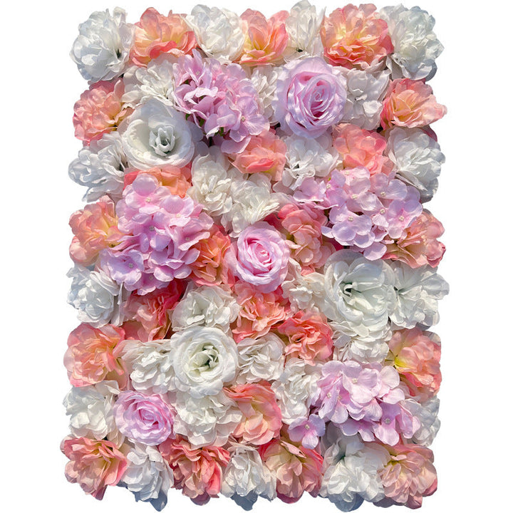 Champagne Pink Rose, Artificial Flower Wall Backdrop