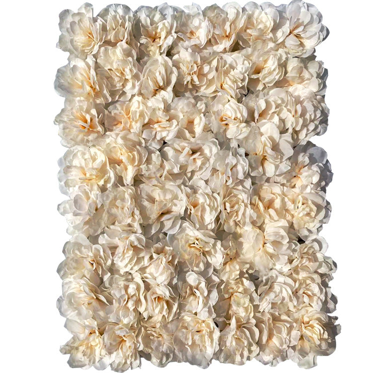 Champagne Dahlias, Artificial Flower Wall Backdrop