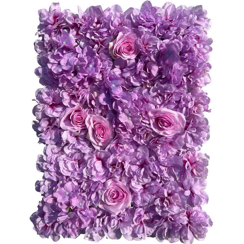 Purple Pink Rose, Artificial Flower Wall Backdrop