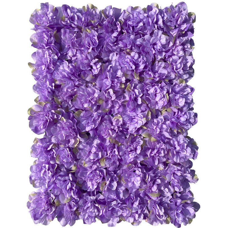 Purple Dahlias, Artificial Flower Wall Backdrop
