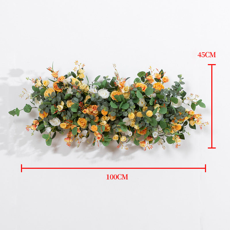 3D Mixed Roses With Eucalyptus Flower Runner