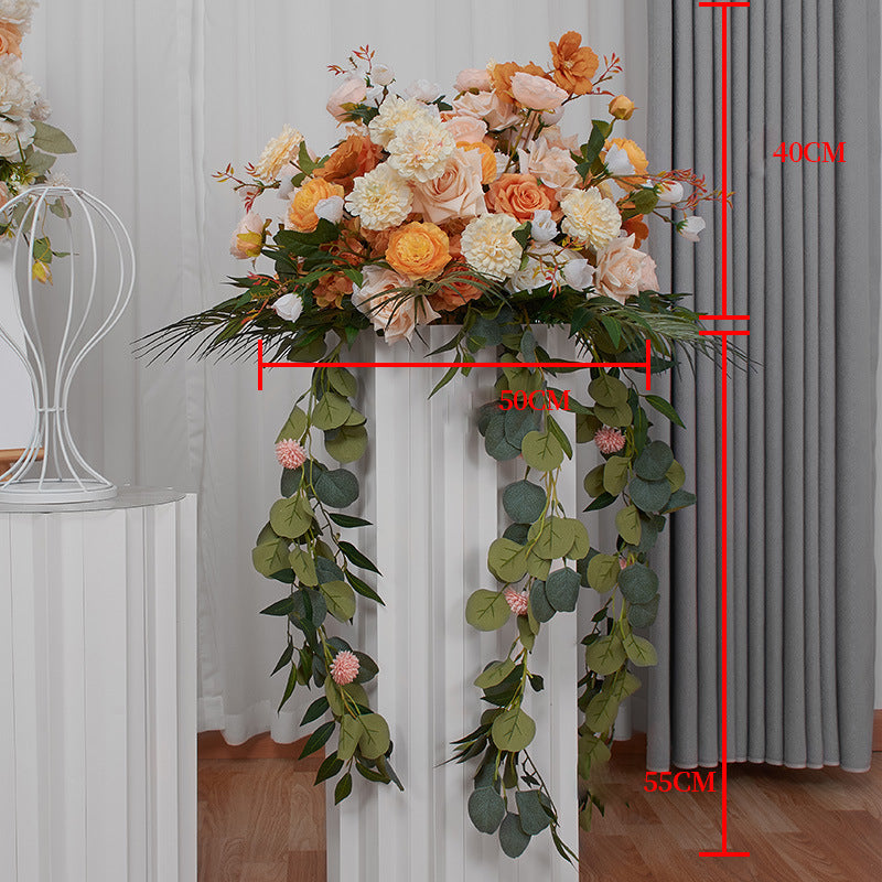 3D Mixed Flowers With Ivy Wedding Flower Ball