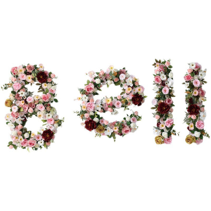 Artificial Flower Numbers And Alphabet, Customized Artificial Flower Numbers And Letters