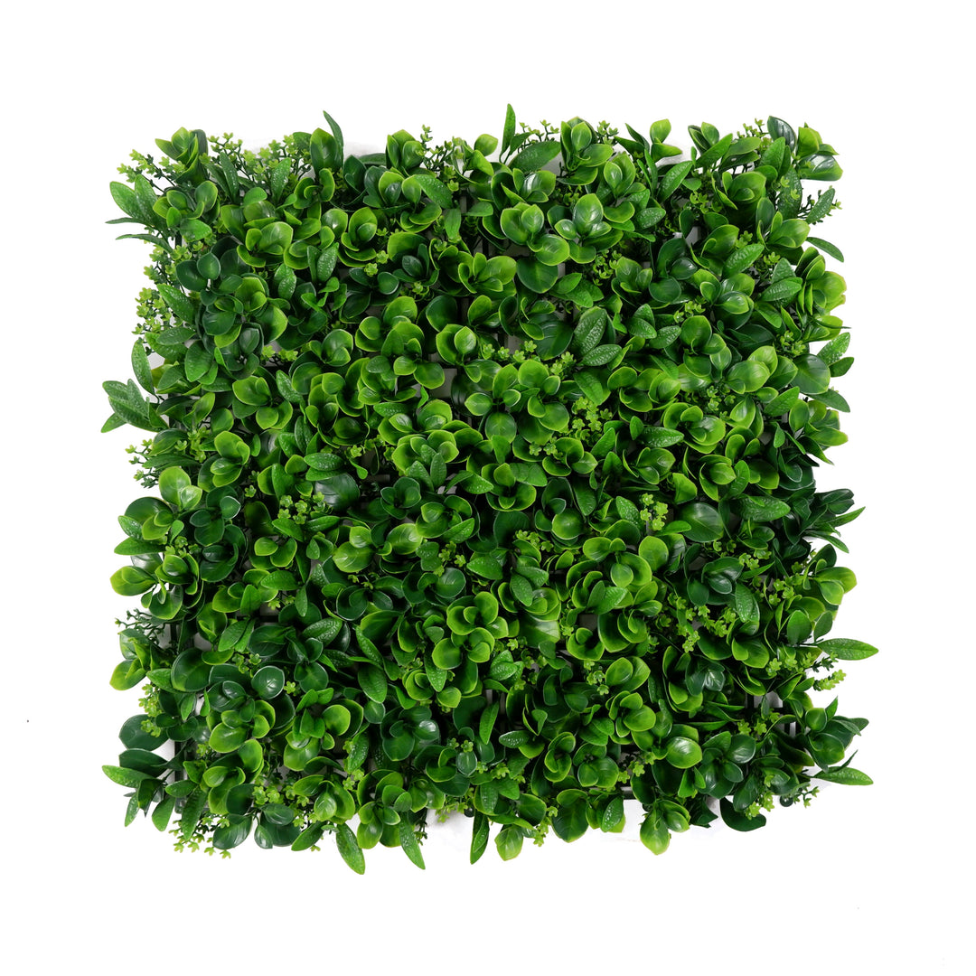 Apple Leafed And Gypsophila Artificial Green Wall Panels, Faux Plant Wall