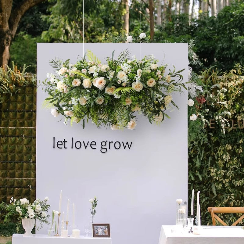 Beige Hanging Wedding Flowers, Beige Artificial Flowers, Diy Wedding Flowers