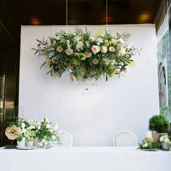 Beige Hanging Wedding Flowers, Beige Artificial Flowers, Diy Wedding Flowers
