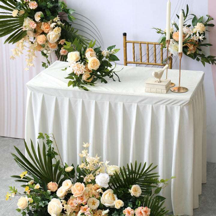 Beige Wedding Decoration, Beige Artificial Flowers, Diy Wedding Flowers