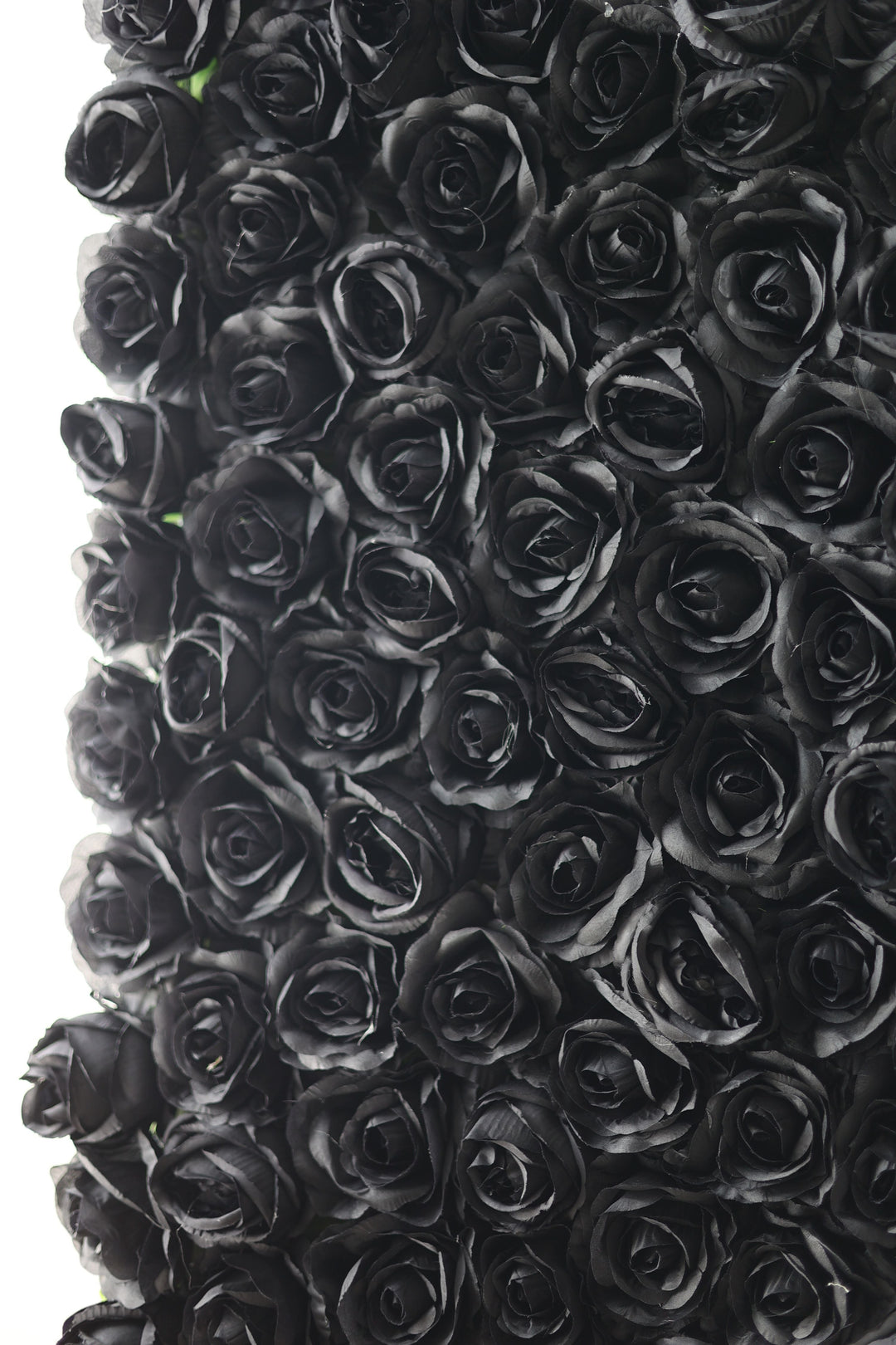 Black Roses, Artificial Flower Wall, Wedding Party Backdrop