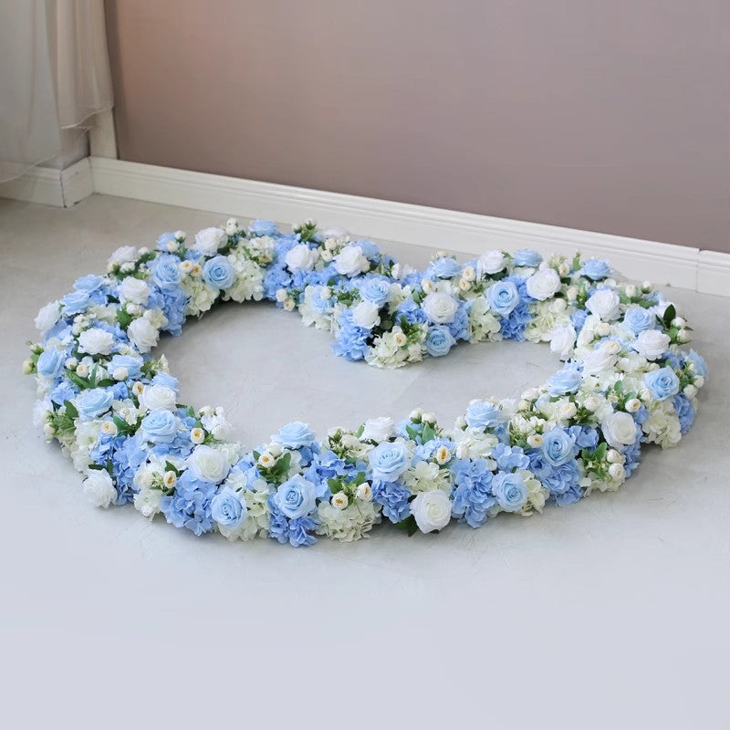 Heart Shape Blue Wedding Flowers, Blue Artificial Flowers, Diy Wedding Flowers