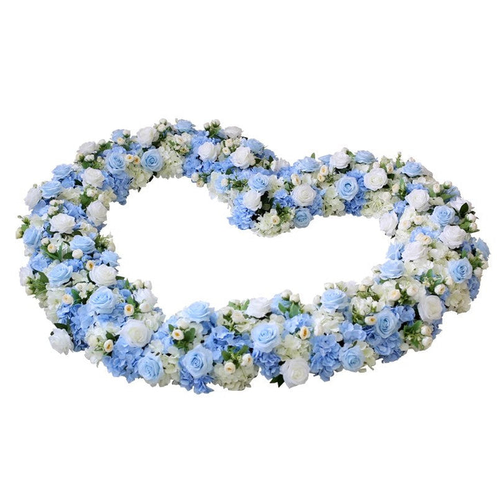 Heart Shape Blue Wedding Flowers, Blue Artificial Flowers, Diy Wedding Flowers
