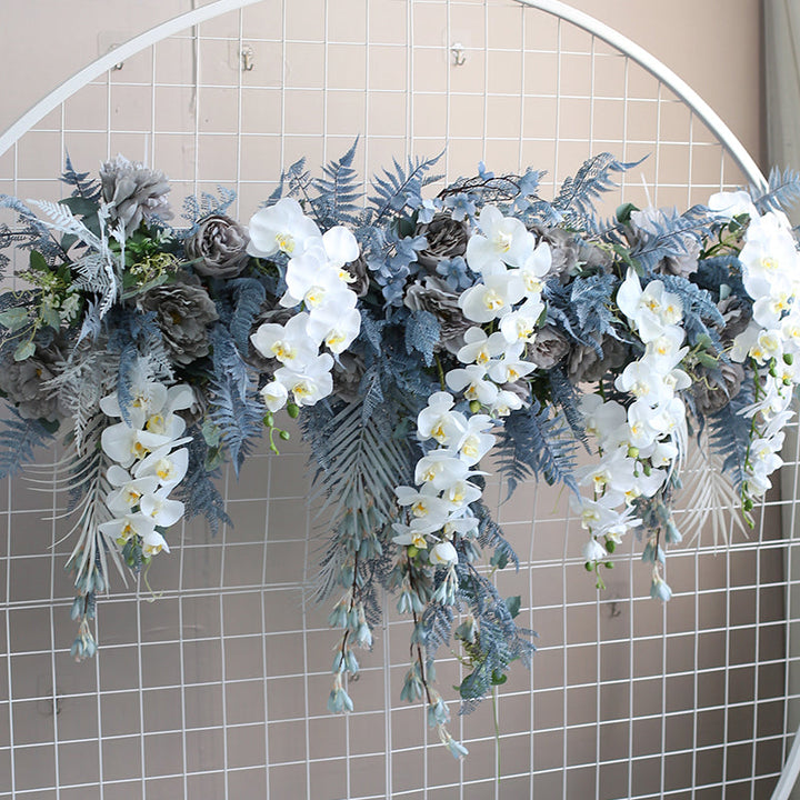 Hanging Faux Flowers, Wedding Flowers, Blue Artificial Flowers, Diy Wedding Flowers