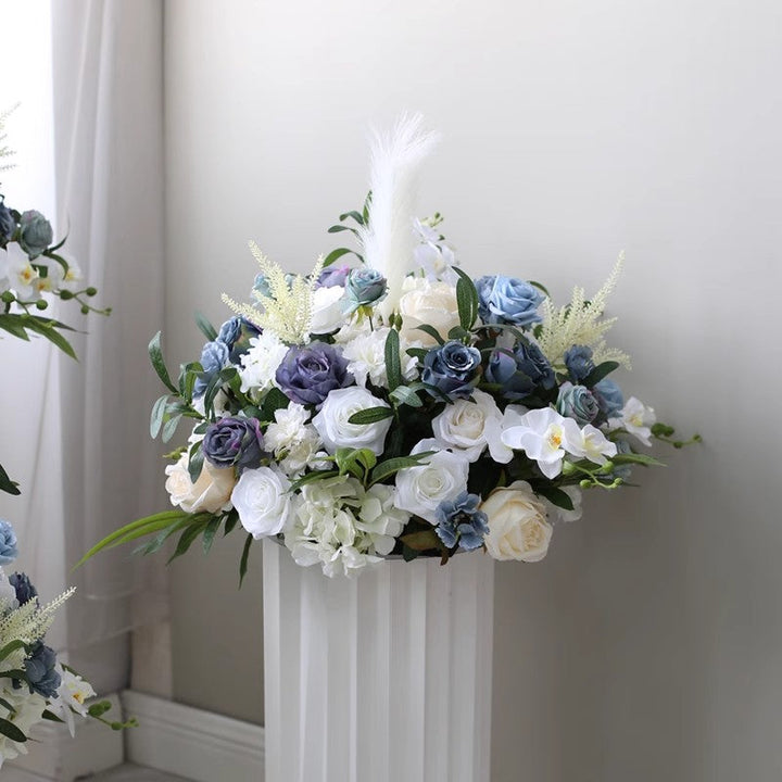 Blue Flowers Ball, Wedding Flowers, Blue Artificial Flowers, Diy Wedding Flowers