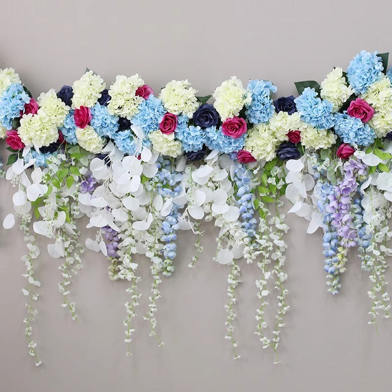 Artificial Vines Arrangement Flowers, Blue Artificial Flowers, Diy Wedding Flowers