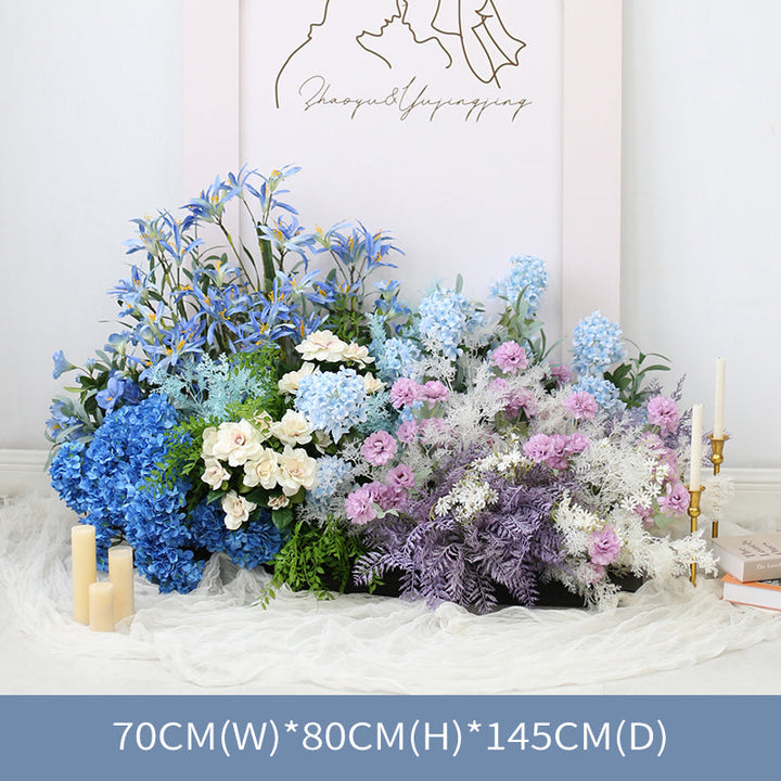 Party & Business Shop Decoration, Blue Artificial Flowers, Diy Wedding Flowers