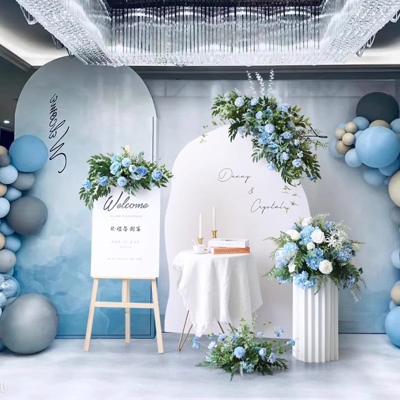 Blue Wedding Flowers, Blue Artificial Flowers, Diy Wedding Flowers