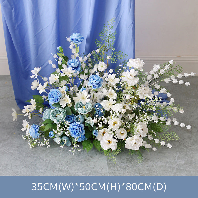 White & Blue Wedding Flowers, Blue Artificial Flowers, Diy Wedding Flowers
