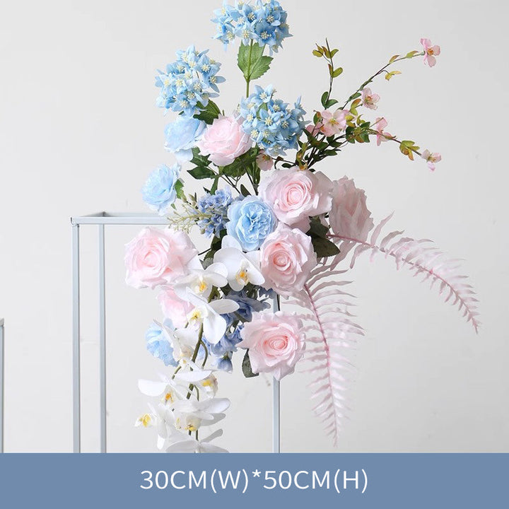 Pink & Blue Wedding Flowers, Blue Artificial Flowers, Diy Wedding Flowers