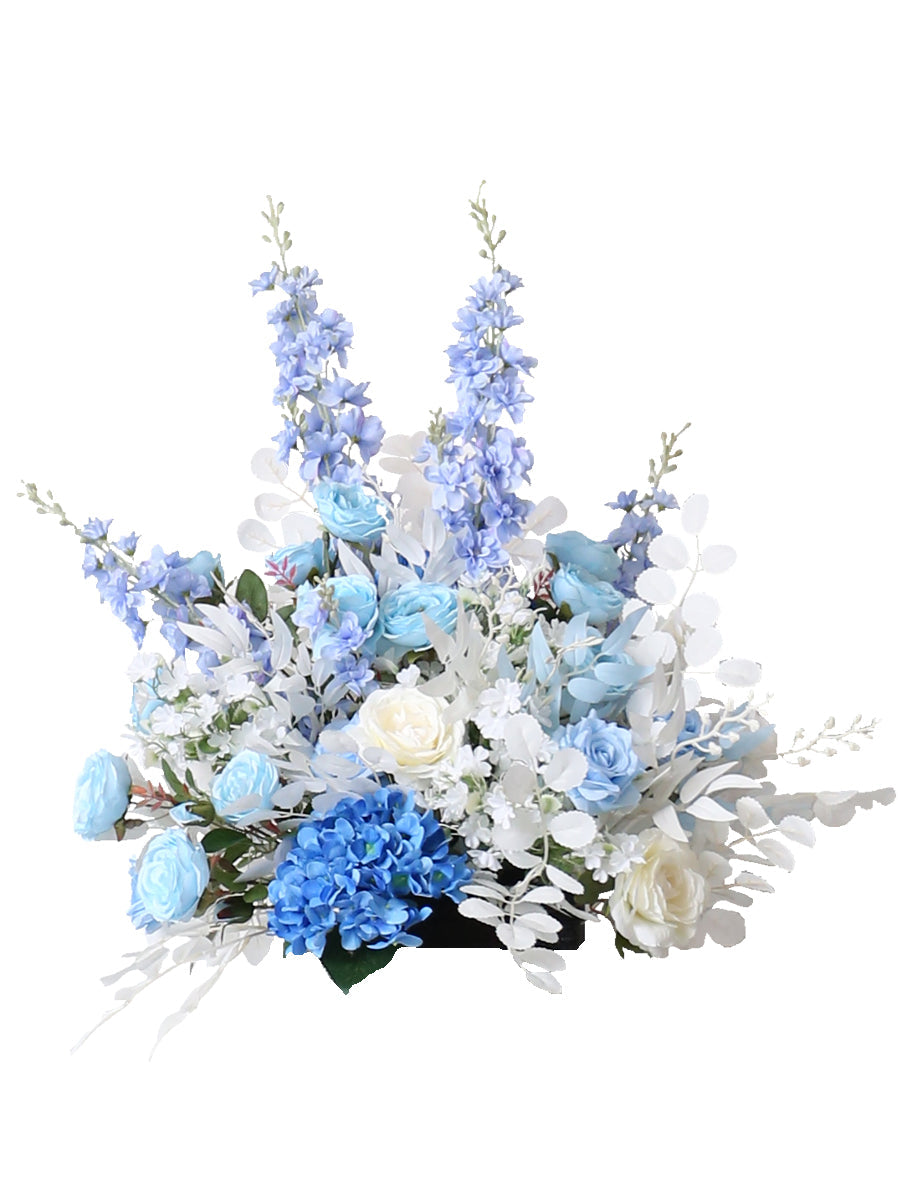 White & Blue Flowers, Blue Artificial Flowers, Diy Wedding Flowers