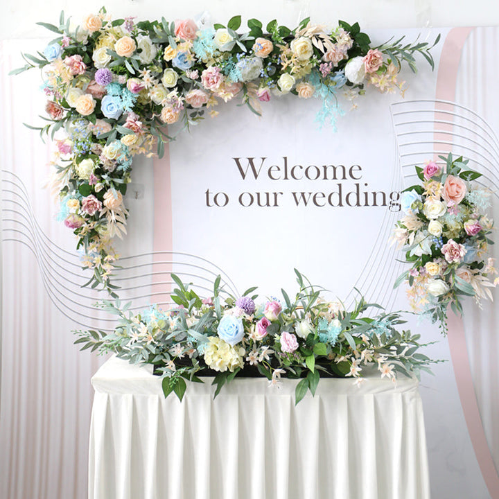 Blue Beach Party & Wedding Fuax Flowers, Blue Artificial Flowers, Diy Wedding Flowers