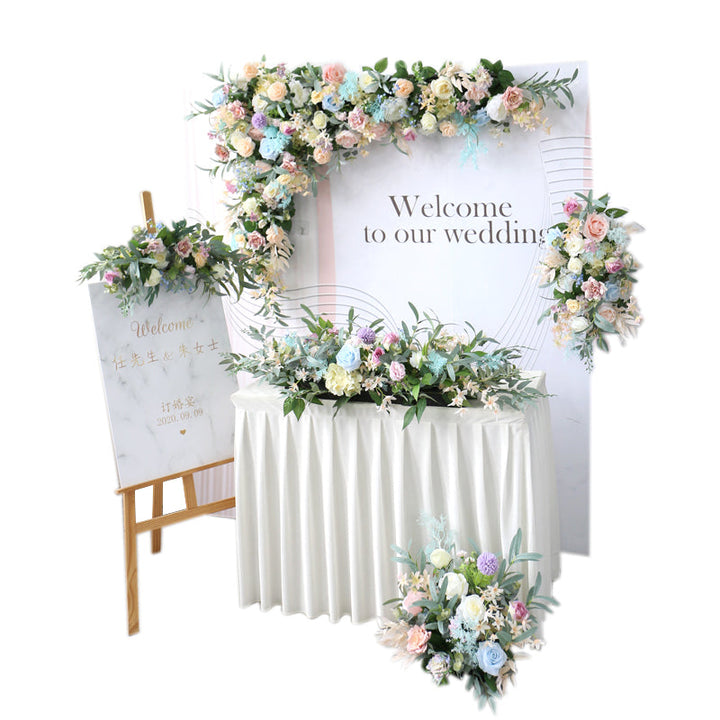 Blue Beach Party & Wedding Fuax Flowers, Blue Artificial Flowers, Diy Wedding Flowers