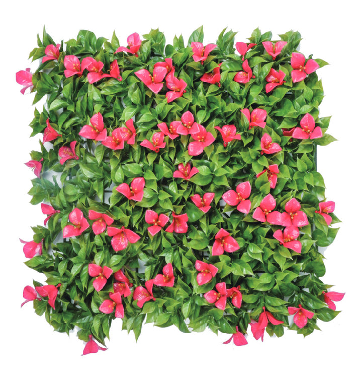 Bougainvillea With Green Leaves Artificial Green Wall Panels, Faux Plant Wall