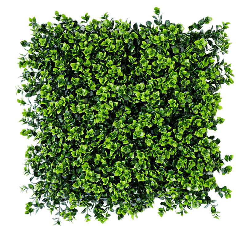 Layered Green Grass Artificial Green Wall Panels, Faux Plant Wall