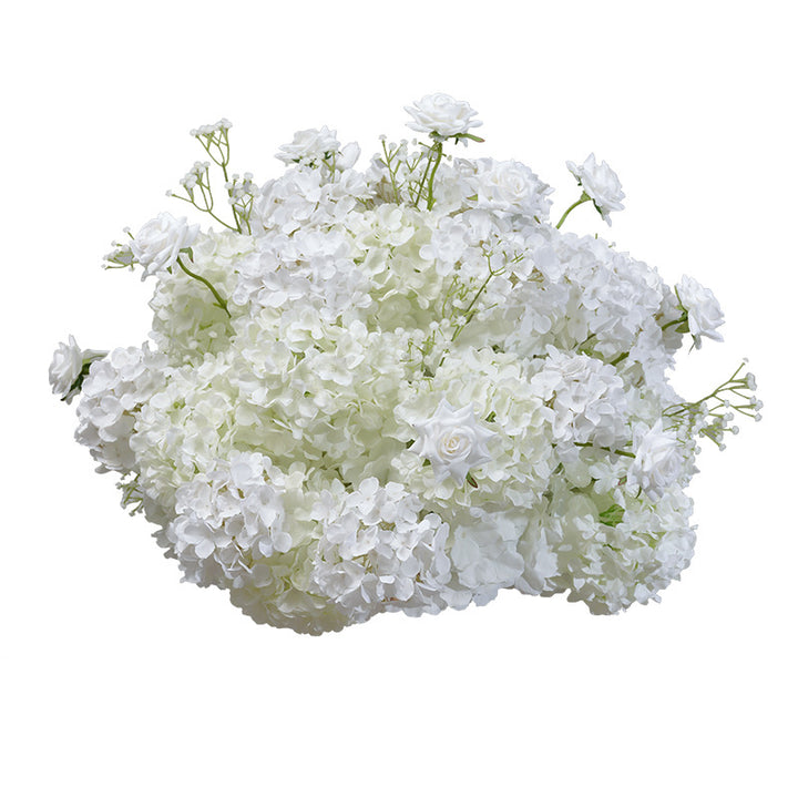 Mixed Flowers In White Luxurious Wedding Flower Ball