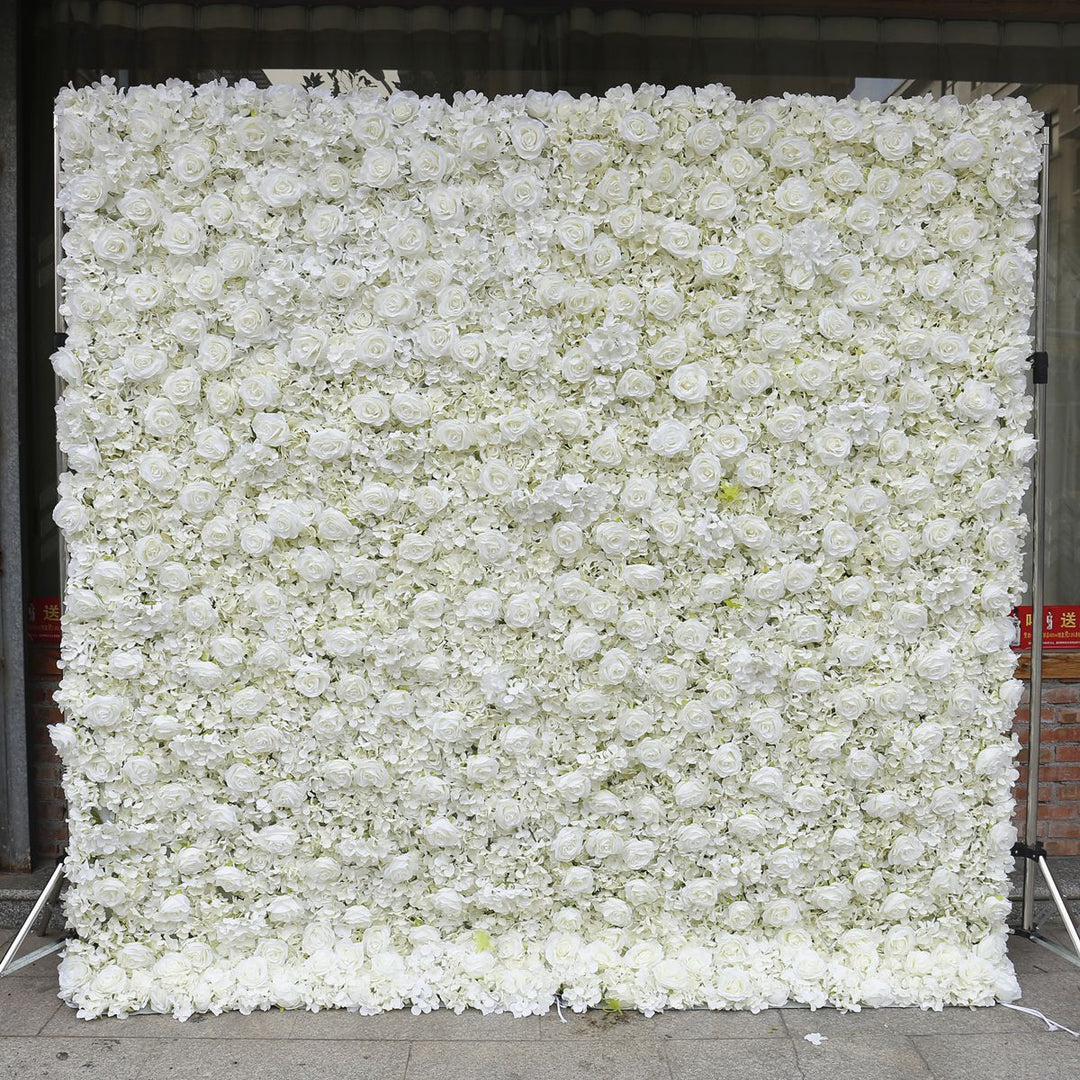 White Rose Hydrangea, Artificial Flower Wall, Wedding Party Backdrop