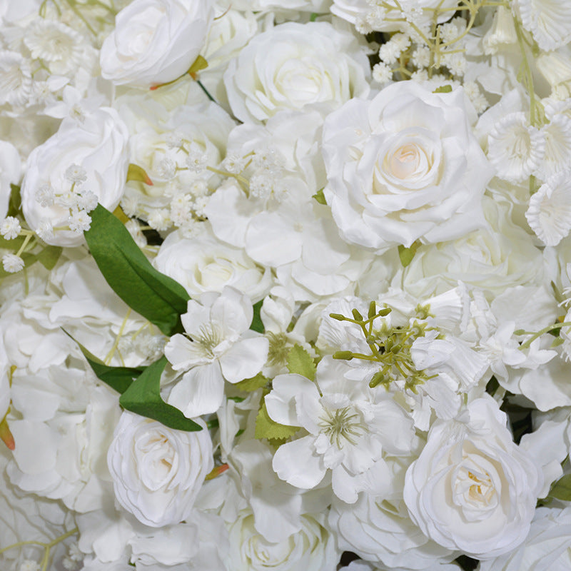 White Roses And Bell Orchid With Ivy, Luxurious Wedding Flower Ball