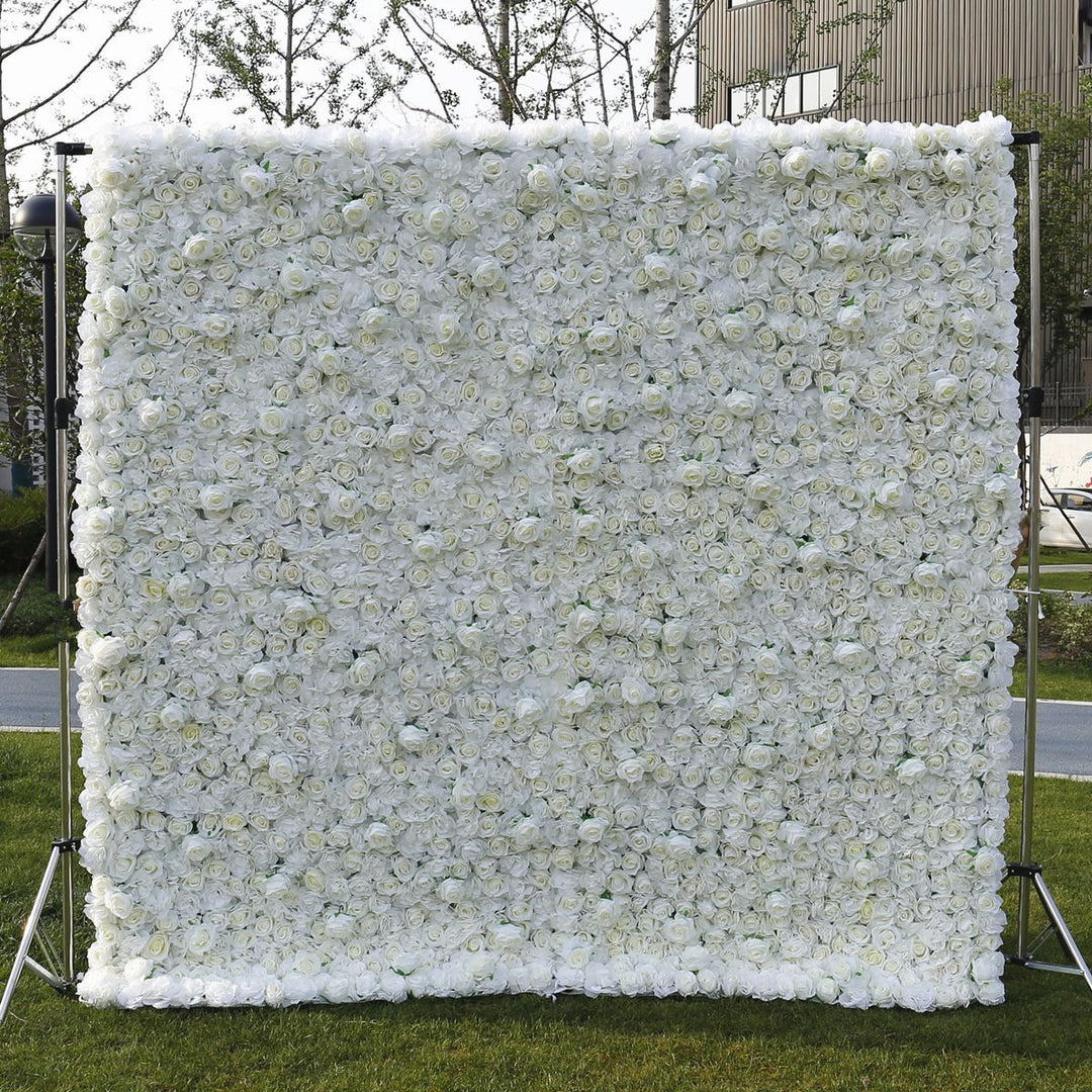 White Rose Peony Hydrangea, Artificial Flower Wall, Wedding Party Backdrop