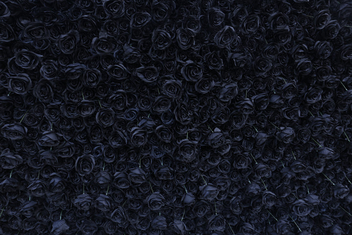 Black Rose, Artificial Flower Wall Backdrop