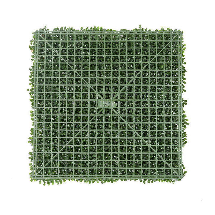 Green And Orange Four-Leaf Clover With Grass Artificial Green Wall Panels, Faux Plant Wall
