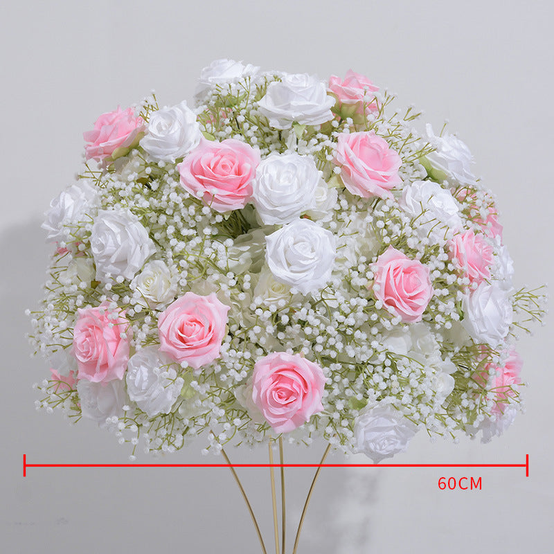 Roses And Gypsophila Luxurious Wedding Flower Ball