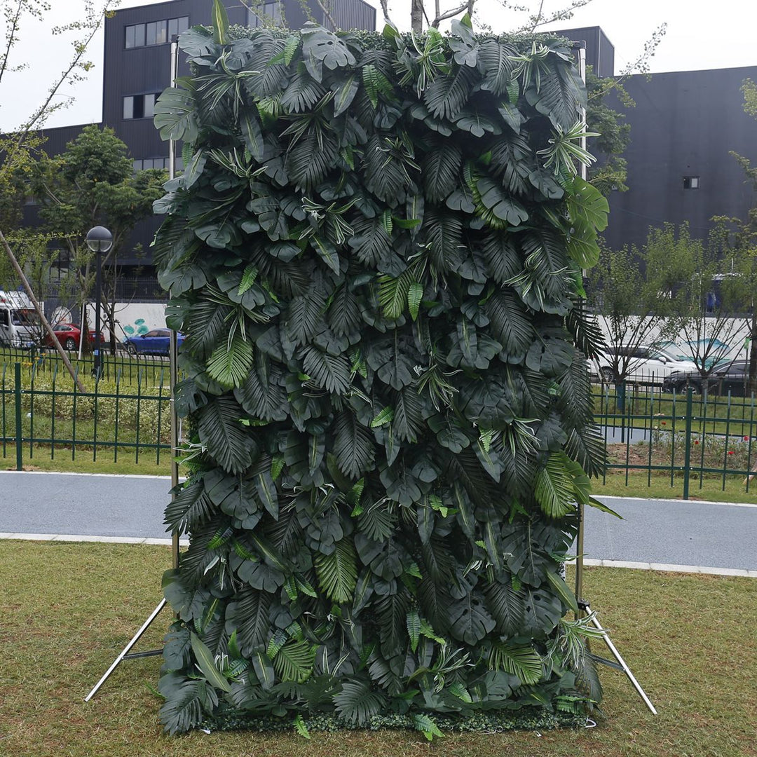 3D Cloth Faux Plant Wall, Greenery Wall, Fake Lawn