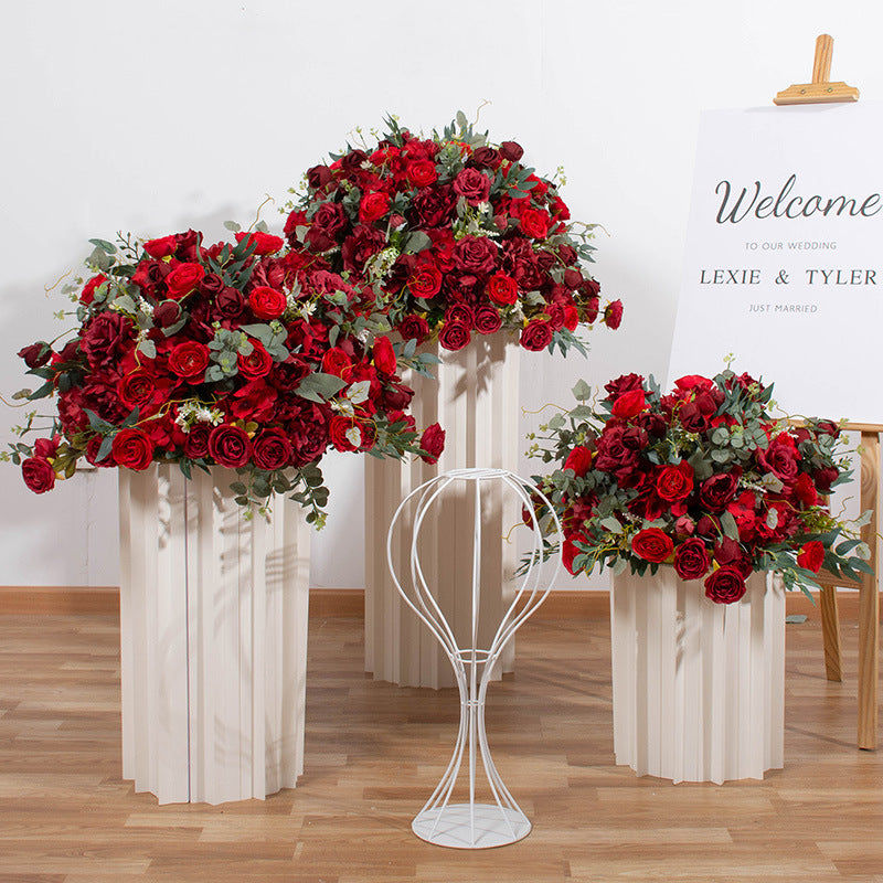 Roses With Eucalyptus Luxurious Wedding Flower Ball
