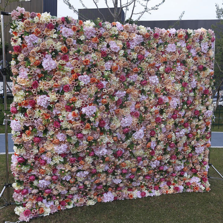 Mixed Flowers, Artificial Flower Wall, Wedding Party Backdrop